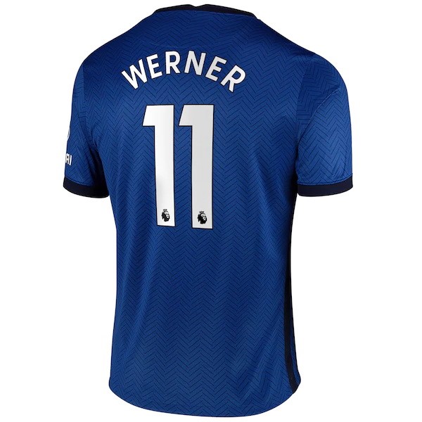 Camiseta Chelsea NO.11 Werner Primera Equipación 2020-2021 Azul